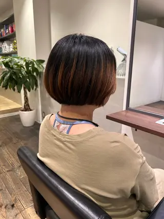 ショート 🤎オリーブカラー× パーマ特化💫森口のヘアスタイル