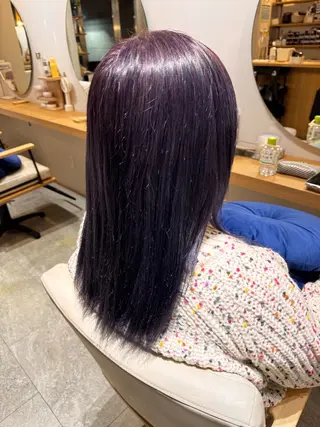 ミディアム カラー 《PARAGO緑橋》 内田美結のヘアスタイル