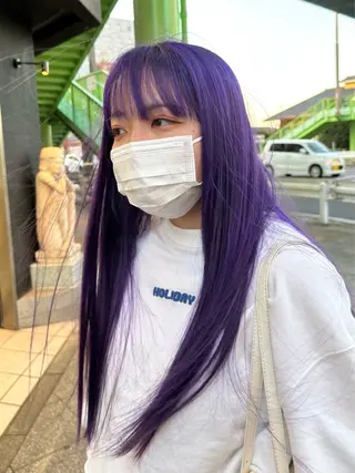 ロング カラー ゲンキ /ウルフカットのヘアスタイル