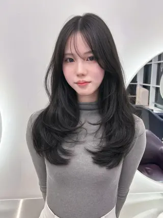 ロング カラー ❄️暗髪/透明感❄️ /reyのヘアスタイル