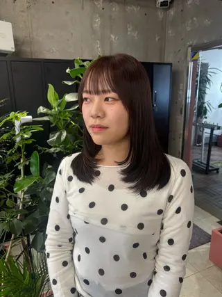 セミロング カラー ほらぐち るいのヘアスタイル