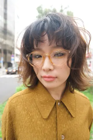 ミディアム パーマ パーマ/メンズパーマ /ボブパーマ/HYOのヘアスタイル