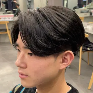 ミディアム パーマ ヘアアレンジ メンズ fifth 石川 凪のヘアスタイル