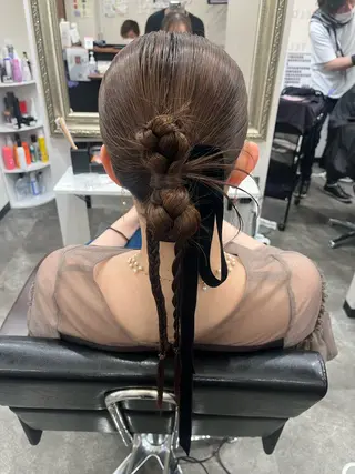 ロング ヘアアレンジ 籾木 美優のヘアスタイル