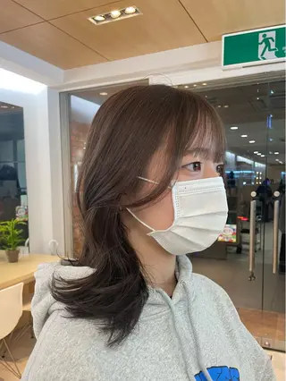 ミディアム 🧸SAKI🎀 韓国レイヤーのヘアスタイル