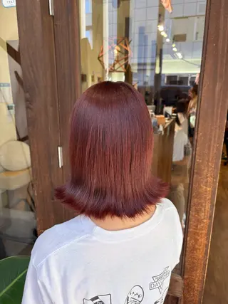 ミディアム カラー 髙木 優人のヘアスタイル