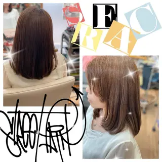 セミロング 菊地 あやかのヘアスタイル