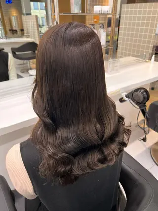 セミロング 💖札幌カラー 指名No.1💖玲奈のヘアスタイル