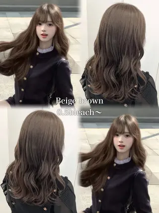 ロング カラー ヘアアレンジ えびけん/色落ちまで 可愛い♥️のヘアスタイル