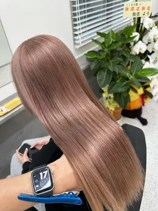 ロング カラー ヘアアレンジ 久米 治仁のヘアスタイル