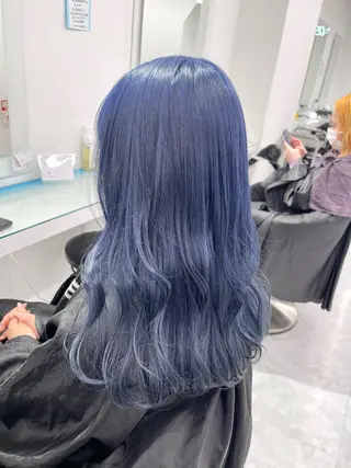 セミロング カラー 🤍💕ブリーチカラ ーAyaka💕🤍のヘアスタイル