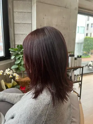 ミディアム 清水 真樹のヘアスタイル