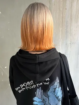 ミディアム カラー ﾊｲﾄｰﾝ/ｼｮｰﾄ 村上淳乃🐥のヘアスタイル