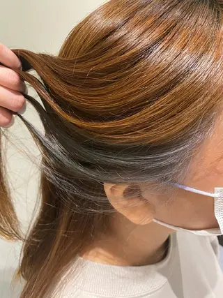 セミロング カラー THREE by keep所属・加藤 優紗のヘアスタイル