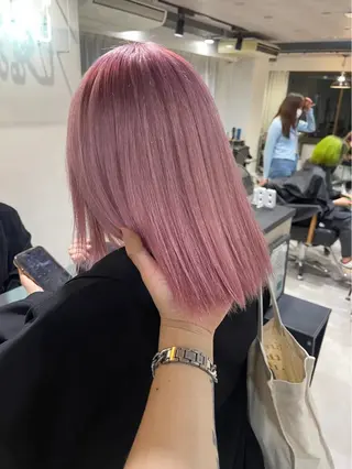 ミディアム 春に映えるハイトーン 🎀Kanon♡のヘアスタイル