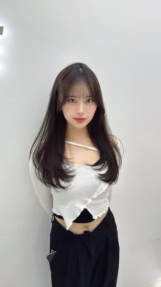 セミロング カラー 🤍ベージュ×艶髪 🤍Ryuta🤍のヘアスタイル