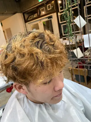 パーマ メンズ 新田龍之輔 →メンズ/派手髪のヘアスタイル