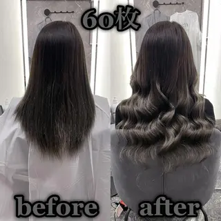 ロング KOSEI シールエクステのヘアスタイル