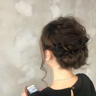 ミディアム ヘアアレンジ Rayt hair レイトヘアーのヘアスタイル