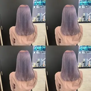 ミディアム カラー ✨縮毛矯正✖︎顔周り レイヤー✨ナカムラのヘアスタイル