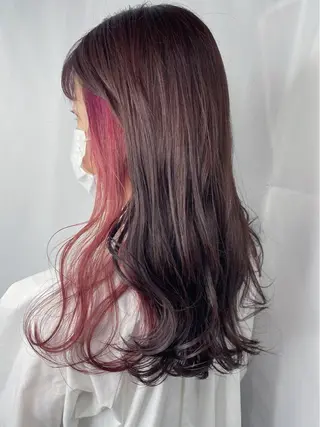 ロング カラー ヘアアレンジ Hatanaka Airiのヘアスタイル