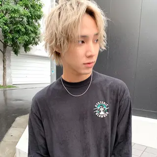 ミディアム メンズ 王子田 隼のヘアスタイル
