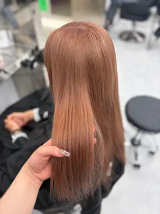 ロング 艶髪ハイトーンカラー 渋谷🎀ririkaのヘアスタイル