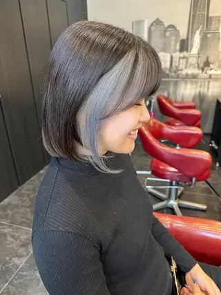 ミディアム カラー 𖧷 ⁺. 大人ヘア Yui 𓂃𓈒𓏸のヘアスタイル