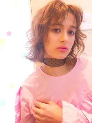 ミディアム 艶髪/モテヘア🎀 MIHOのヘアスタイル