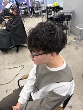 ショート パーマ メンズ専門サロン wokeのヘアスタイル