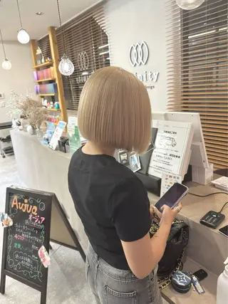 ミディアム 店長🌟小顔似合わせ デザインカラー◎古田のヘアスタイル