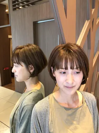 ショート カラー 似合わせカット unix 藤田 学のヘアスタイル