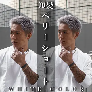 ショート カラー パーマ メンズ 💈men's💈 satoru中目黒のヘアスタイル