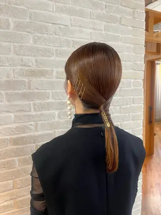 セミロング ヘアアレンジ Topstylist YUKIのヘアスタイル
