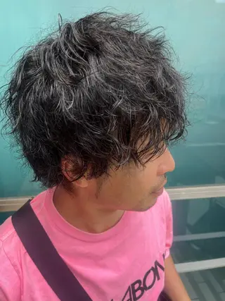 ショート カラー パーマ ヘアアレンジ メンズ キッズ ネイル マツエク・マツパ アイブロウ 久木原 ゆりのヘアスタイル