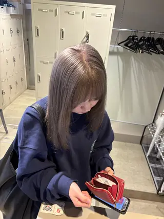 カラー 透明感ベージュ🤎 ナチュラルレイヤーのヘアスタイル
