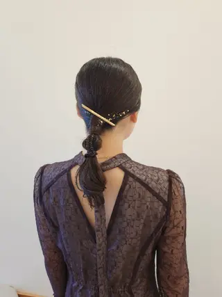 ミディアム ヘアアレンジ Era Hatsuneのヘアスタイル