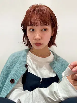 ミディアム カラー パーマ hanabi /melt西梅田のヘアスタイル