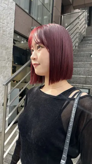 ショート カラー じゅわっと暖色カラー 🍊Moemiのヘアスタイル