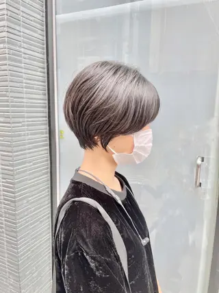 ショート カラー ショート/ボブ/ 透明感カラー/ほのかのヘアスタイル