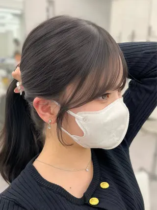 ロング レイヤーカット顔周り /アレンジ伊藤彪真のヘアスタイル