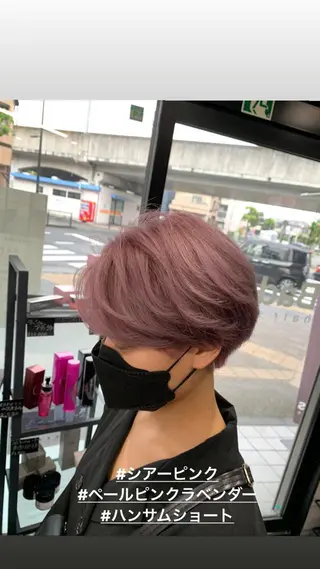 ショート カラー 菊地 旬のヘアスタイル