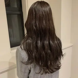 セミロング カラー 清水 亮太／赤み消しカラーのヘアスタイル