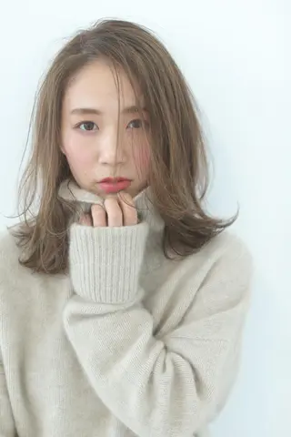 ミディアム 美髪形成！色素改善！ 秋田　和輝のヘアスタイル