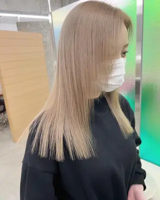 ロング ヘアアレンジ パーマ カラー ヘアケア特化型サロン newi 梅田のヘアスタイル