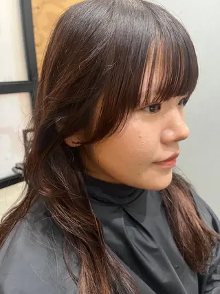 ミディアム カラー メンズ 久木原 ゆりのヘアスタイル