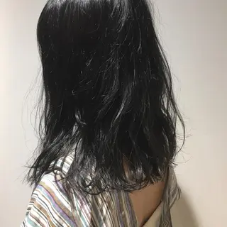 セミロング カラー ANY／SUE 千葉パーマのヘアスタイル