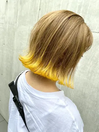 ミディアム カラー 境 健助のヘアスタイル