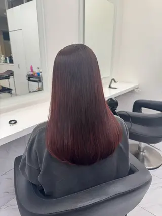 ロング カラー パーマ ヘアアレンジ メンズ キッズ 韓国系🇰🇷🩶 艶暗髪/MEIのヘアスタイル