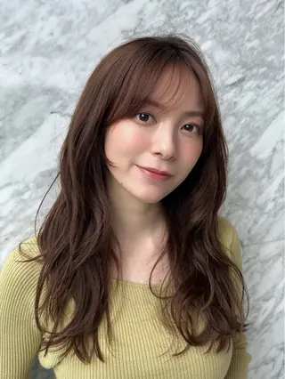 セミロング カラー 髙木美緒🌿 レイヤー/アレンジのヘアスタイル